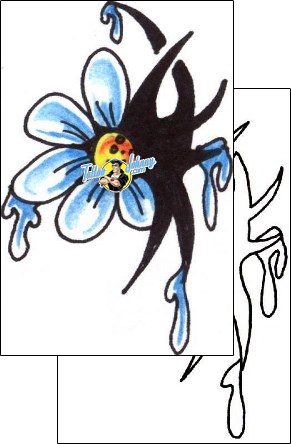 Flower Tattoo plant-life-flowers-tattoos-angel-collins-acf-00152