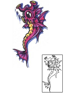 Seahorse Tattoo Marine Life tattoo | ACF-00205