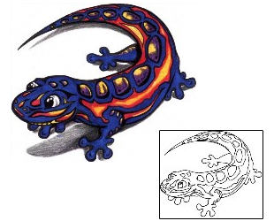 Gecko Tattoo Reptiles & Amphibians tattoo | ACF-00226