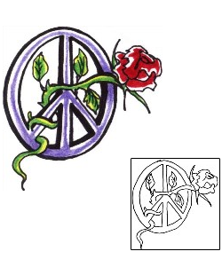 Peace Symbol Tattoo Miscellaneous tattoo | ACF-00269