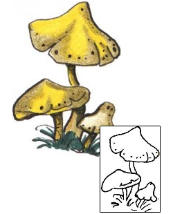 Mushroom Tattoo Miscellaneous tattoo | ACF-00286