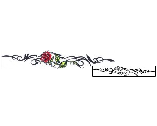 Rose Tattoo Specific Body Parts tattoo | ACF-00328