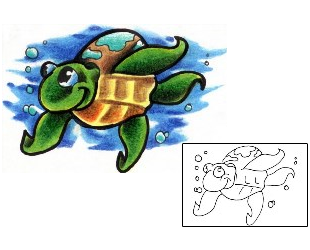 Turtle Tattoo Tattoo Styles tattoo | ACF-00360