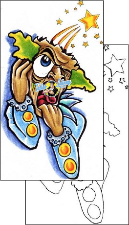 Clown Tattoo clown-tattoos-angel-collins-acf-00390