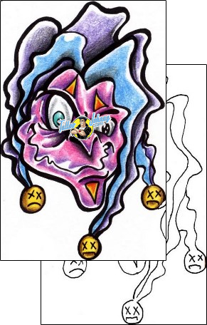 Joker - Jester Tattoo cartoon-tattoos-angel-collins-acf-00397
