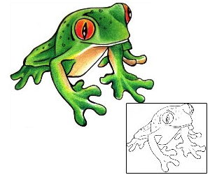 Frog Tattoo Reptiles & Amphibians tattoo | ACF-00430