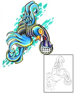 Bird Tattoo Horror tattoo | ACF-00432