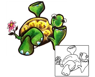 Turtle Tattoo Reptiles & Amphibians tattoo | ACF-00435