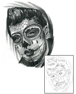 Day of the Dead Tattoo Ethnic tattoo | ACF-00468