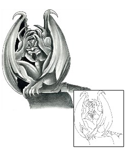 Gargoyle Tattoo Mythology tattoo | ACF-00471