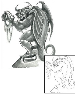 Gargoyle Tattoo Mythology tattoo | ACF-00478