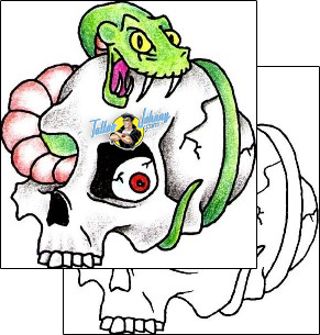 Skull Tattoo snake-tattoos-adam-sargent-adf-00030