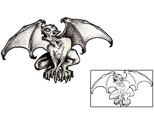 Gargoyle Tattoo Mythology tattoo | ADF-00039