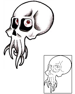 Squid Tattoo Horror tattoo | ADF-00044