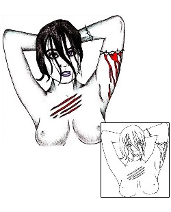 Breast Tattoo Mythology tattoo | ADF-00132
