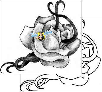 Flower Tattoo plant-life-rose-tattoos-adam-sargent-adf-00174