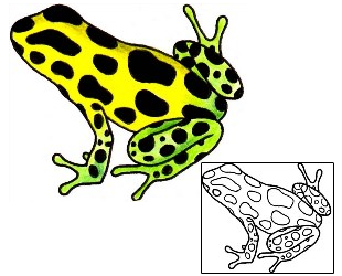 Frog Tattoo Reptiles & Amphibians tattoo | ADF-00178