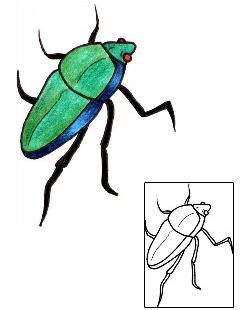 Beetle Tattoo Insects tattoo | ADF-00190