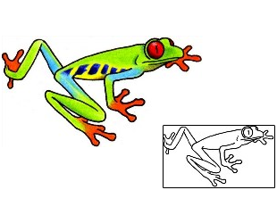 Frog Tattoo Reptiles & Amphibians tattoo | ADF-00195