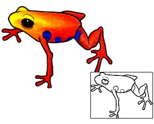 Frog Tattoo Reptiles & Amphibians tattoo | ADF-00196