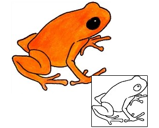 Frog Tattoo Reptiles & Amphibians tattoo | ADF-00200