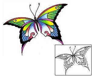 Butterfly Tattoo Insects tattoo | ADF-00213