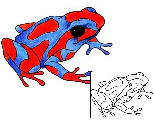 Frog Tattoo Reptiles & Amphibians tattoo | ADF-00214