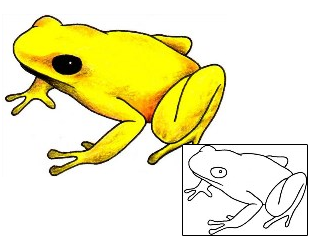 Frog Tattoo Reptiles & Amphibians tattoo | ADF-00224