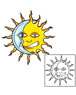Sun Tattoo Astronomy tattoo | ADF-00271