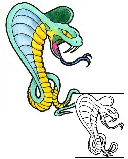 Cobra Tattoo Reptiles & Amphibians tattoo | ADF-00292