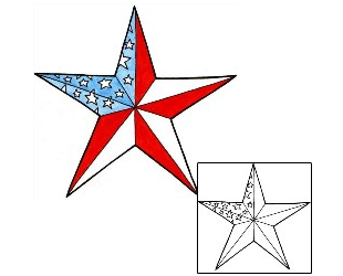 Patriotic Tattoo Astronomy tattoo | ADF-00306