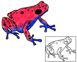 Frog Tattoo Reptiles & Amphibians tattoo | ADF-00328