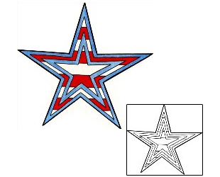 Patriotic Tattoo Astronomy tattoo | ADF-00329