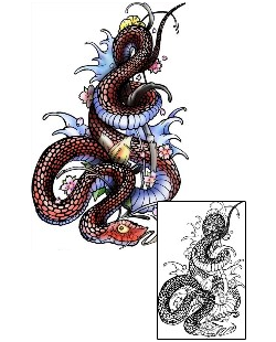 Snake Tattoo Horror tattoo | ADF-00361