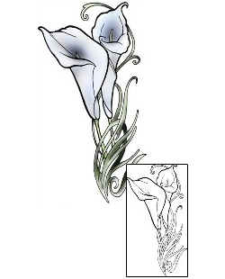 Calla Lily Tattoo Plant Life tattoo | ADF-00384