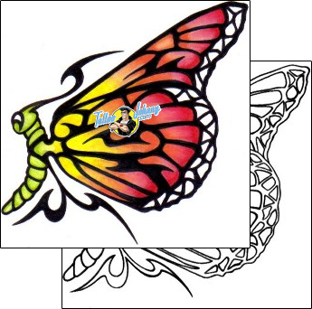 Butterfly Tattoo insects-butterfly-tattoos-jet-aef-00007