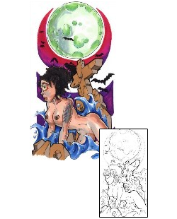 Moon Tattoo Mythology tattoo | AGF-00008