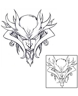 Devil - Demon Tattoo Horror tattoo | AIF-00046