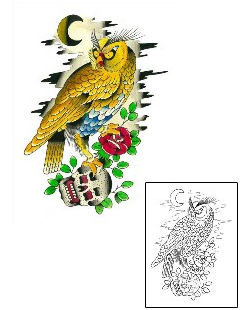 Picture of Traditional Owl Tattoo