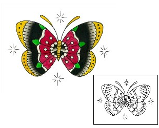 Picture of Traditional Butterfly Tattoo