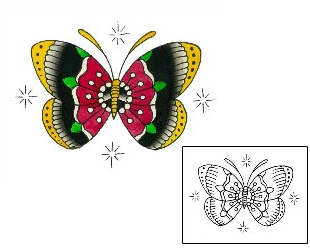 Traditional Tattoo Traditional Butterfly Tattoo