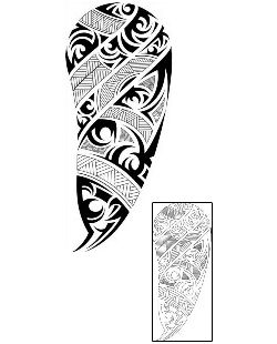 Polynesian Tattoo Specific Body Parts tattoo | ALF-00063