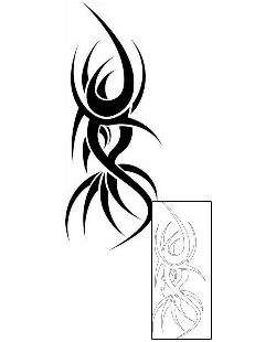 Tribal Tattoo Specific Body Parts tattoo | ALF-00085