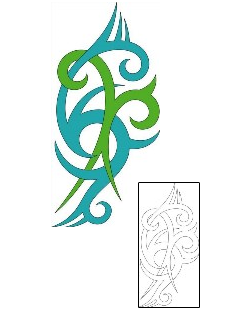 Tribal Tattoo Specific Body Parts tattoo | ALF-00122