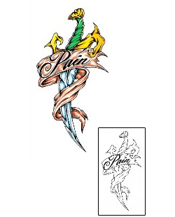 Dagger Tattoo Miscellaneous tattoo | AMF-00002