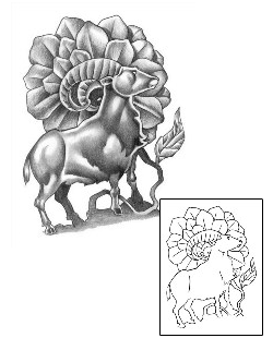 Aries Tattoo Plant Life tattoo | ANF-00010