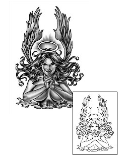 Angel Tattoo Religious & Spiritual tattoo | ANF-00076