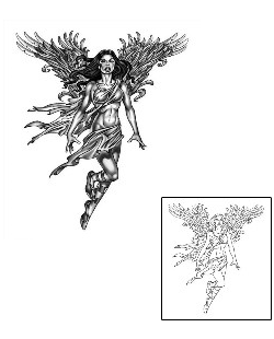 Angel Tattoo Religious & Spiritual tattoo | ANF-00078