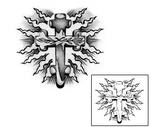 Cross Tattoo Religious & Spiritual tattoo | ANF-00092