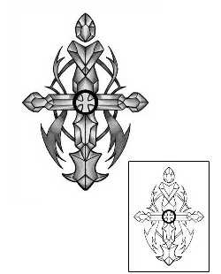 Cross Tattoo Religious & Spiritual tattoo | ANF-00108